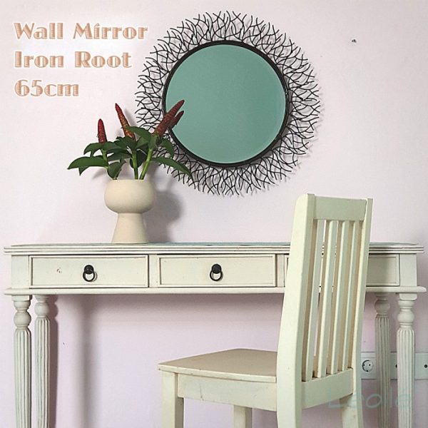 Elegant Round Wall Mirror for Bedroom and Bathroom Decoration