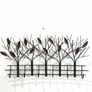 Wall Hanger Iron with hooks for clothes, masks, hats, and bags – functional post-travel wall organizer