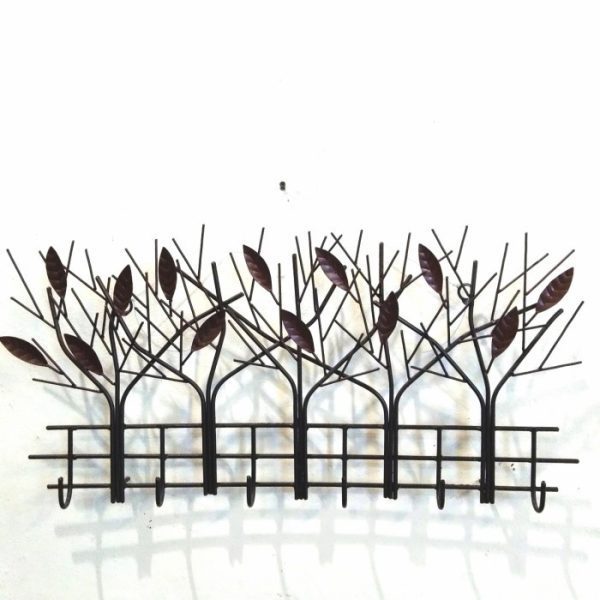 Wall Hanger Iron with hooks for clothes, masks, hats, and bags – functional post-travel wall organizer