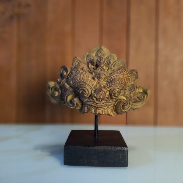 Barong Bali Head Stone Decor Sculpture - Image 6