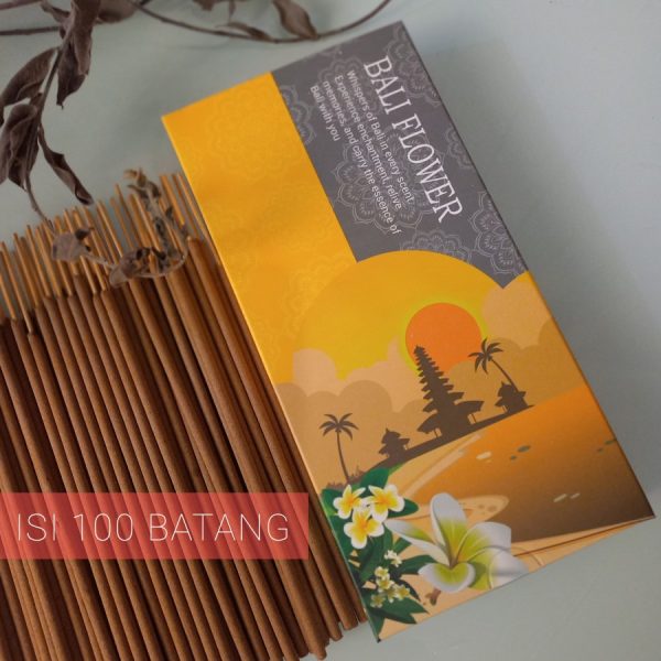 Bali Flower Aromatherapy Incense Sticks (100 Sticks) - Natural Room Fragrance - Image 2