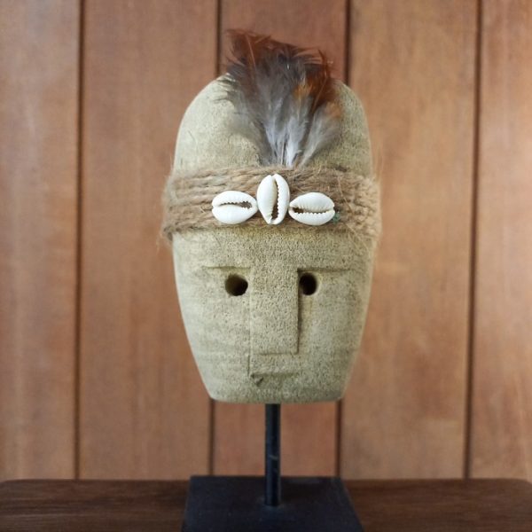 Display Statue – Paras Stone Mask on Iron Stand
