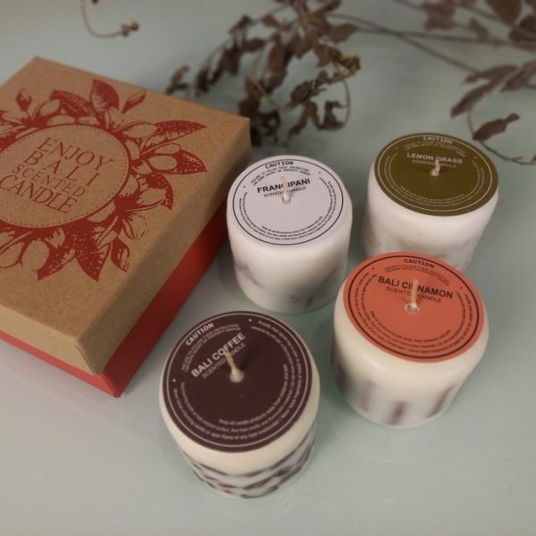 Bali Scented Candle set of 4pcs room freshener birthday gift - Image 5