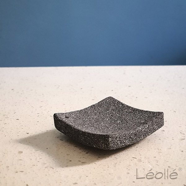 Aromatherapy Incense Holder – Lava Stone Square - Image 2