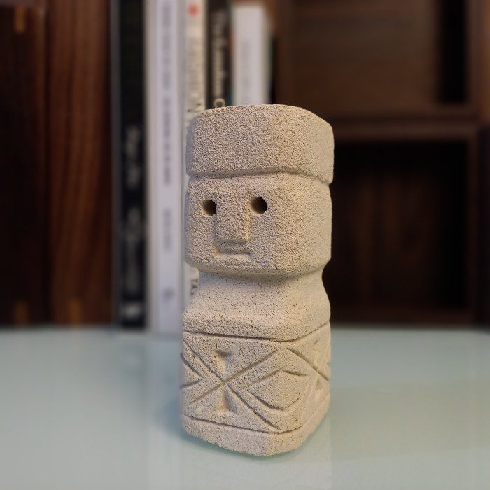 Balinese Paras Stone Carving Statue β Boho Style Table Decoration - Image 3