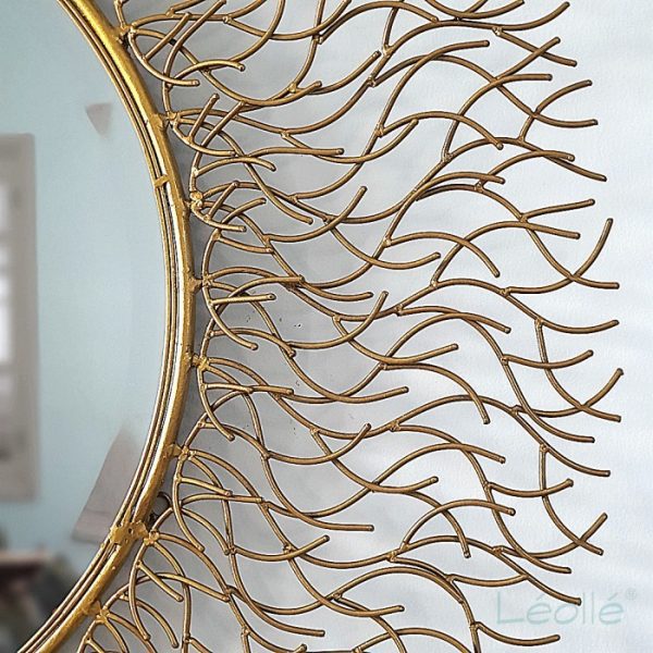 Luxurious Wall Mirror Golden Root Frame - Image 4