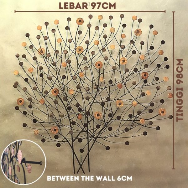 Banyan Tree Wall Decor - Iron & Copper Combination - Image 3