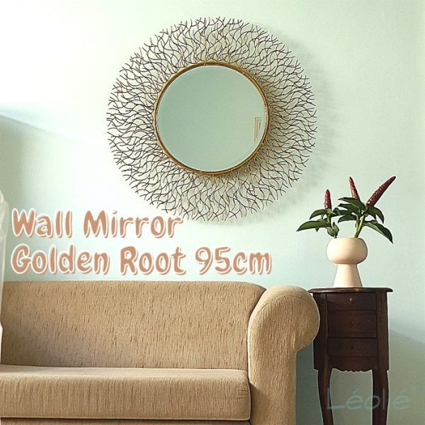 Luxurious Wall Mirror Golden Root Frame