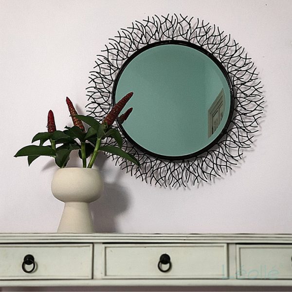 Elegant Round Wall Mirror for Bedroom and Bathroom Decoration - Image 2
