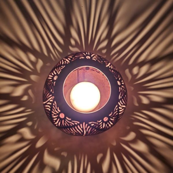 Handmade Coconut Shell Candle Holder | Decoration for Bedroom & Living Room - Image 3
