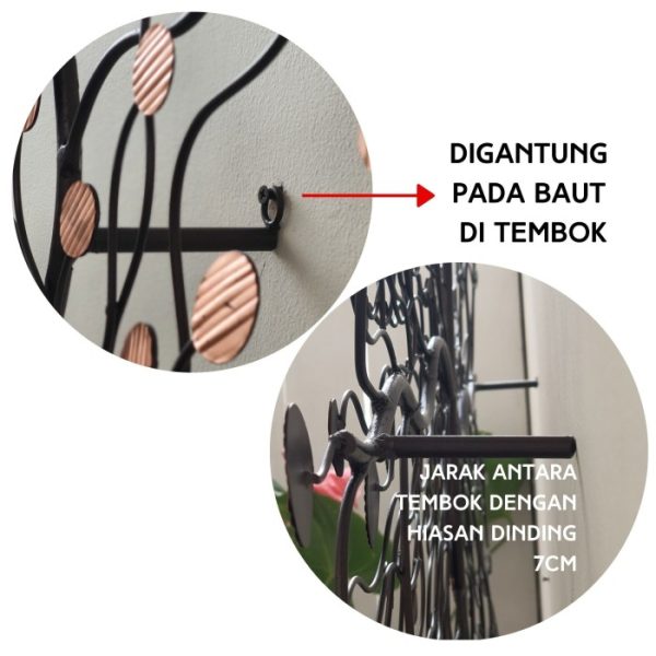Metal Wall Art Decoration - Iron & Copper Combination - Image 5