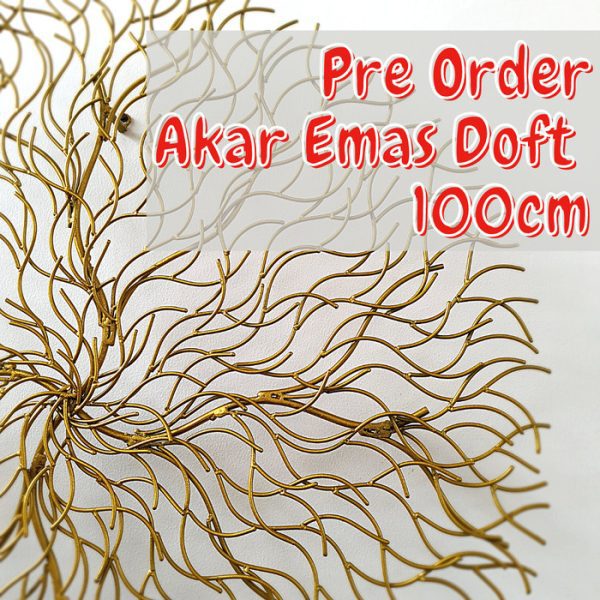 Enhance your home with the Gold Doft Metal Root Wall Art Decor