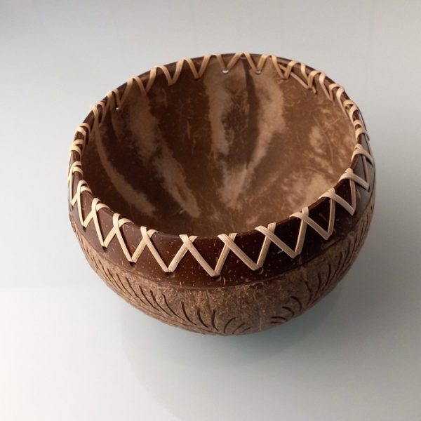 Coconut Shell Bowl for Fruit Salad and Granola - Image 4