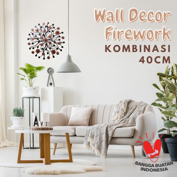 Metal Wall Decor with Copper Combination