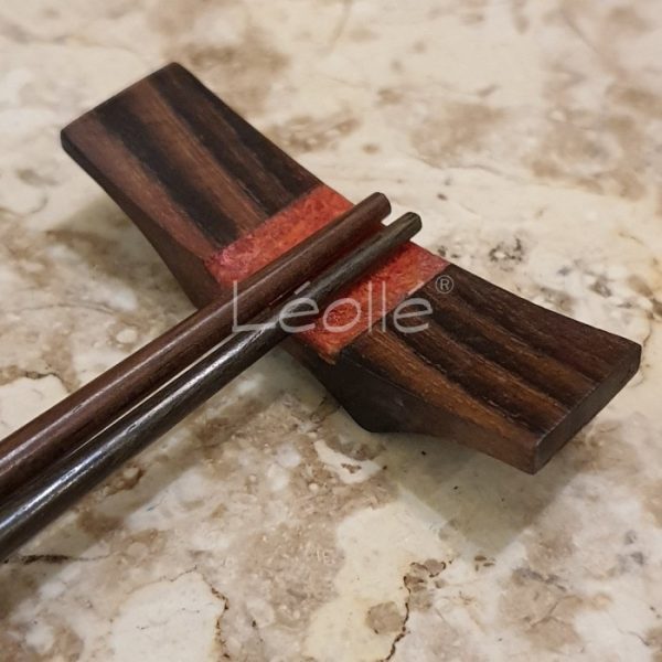 Housewarming Gift Sonokeling Wood Chopsticks Red Coral Family Package - Image 6