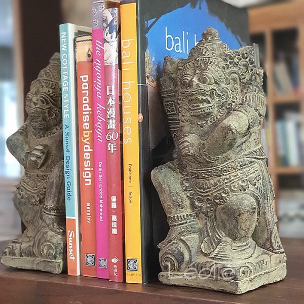 Pair of Dwarapala Statues Decorative Statue | Unique Bookends - Image 3