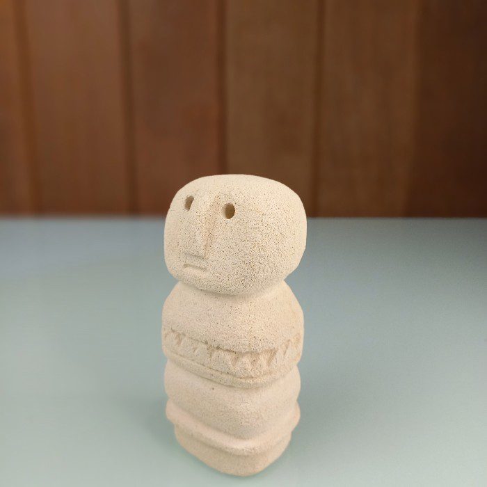 Primitive Stone Statue | Bohemian Style Paras Stone Decor - Image 6