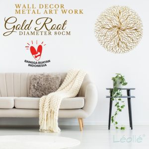 gold metal wall art is handcrafted