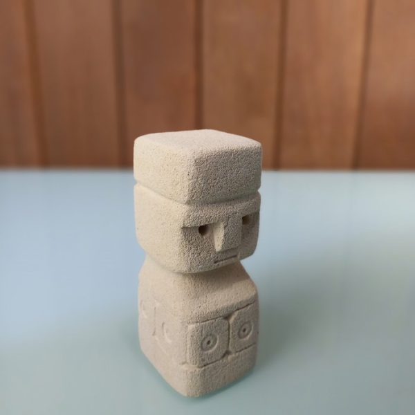 Bohemian Style Decorative Paras Stone Primitive Statue – Handmade Bali Craft - Image 4