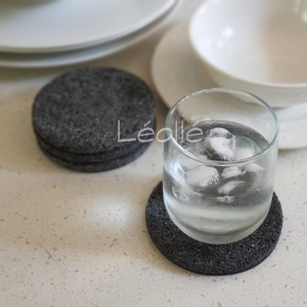 Stone Coaster and Candle Holder Natural Lava Stone from Mount Merapi – Multi-Purpose Heat-Resistant Decor - Image 3