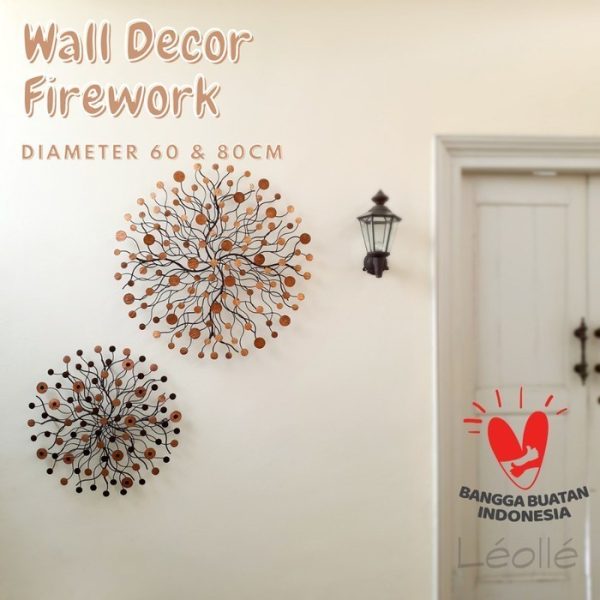 Metal Wall Decor with Copper Combination – Firework Motif - Image 5