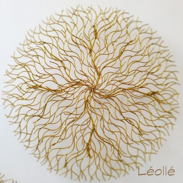 Gold Metal Root Wall Art Decoration
