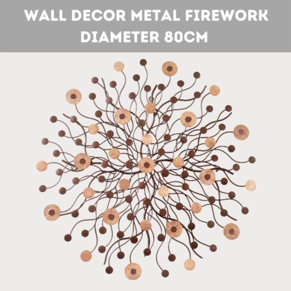 Metal Wall Decor with Copper Combination – Firework Motif - Image 2