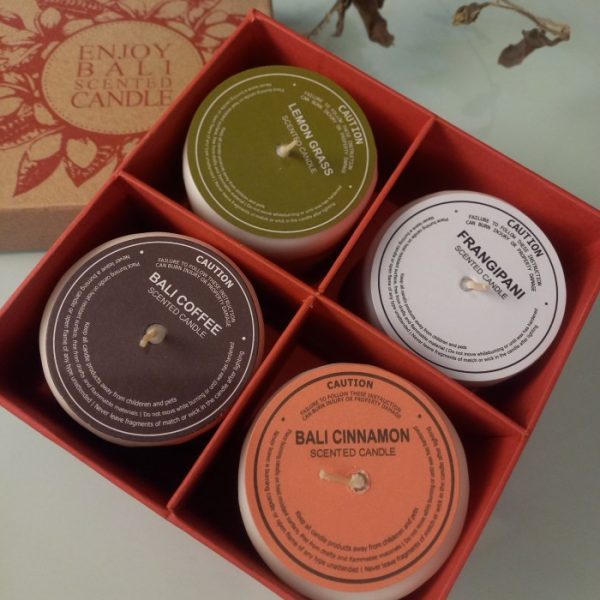 Bali Scented Candle set of 4pcs room freshener birthday gift - Image 4