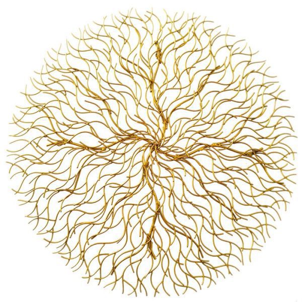 Gold Round Metal Wall Art Decor – Elegant Home Decoration - Image 4