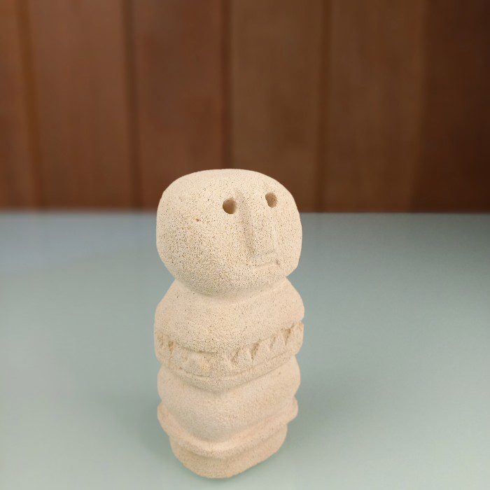 Primitive Stone Statue | Bohemian Style Paras Stone Decor - Image 4