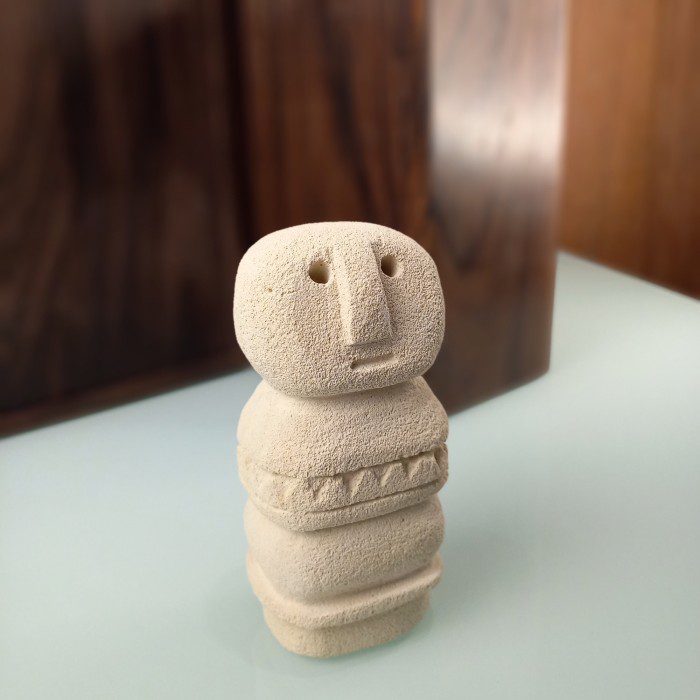 Primitive Stone Statue | Bohemian Style Paras Stone Decor - Image 2