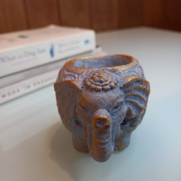 Miniature Ganesha Statue - Tealight Holder & Incense Burner - Image 6