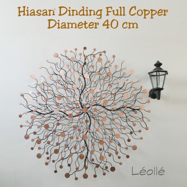 Full Copper Wall Decoration 40cm Handcrafted Round Iron - Image 2
