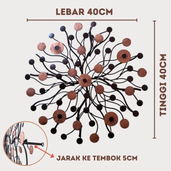 Metal Wall Decor with Copper Combination - Image 3