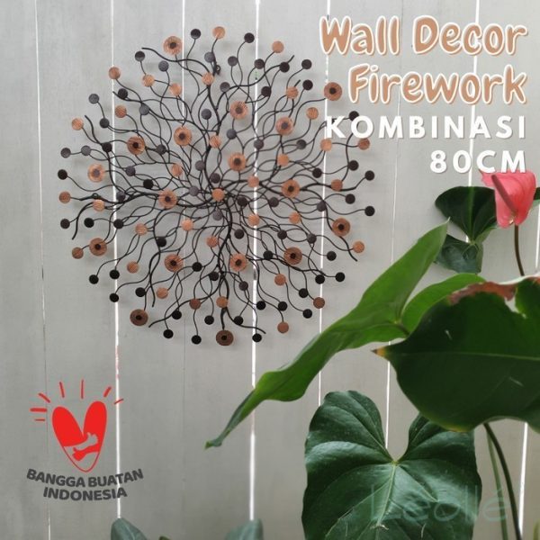 Metal Wall Decor with Copper Combination