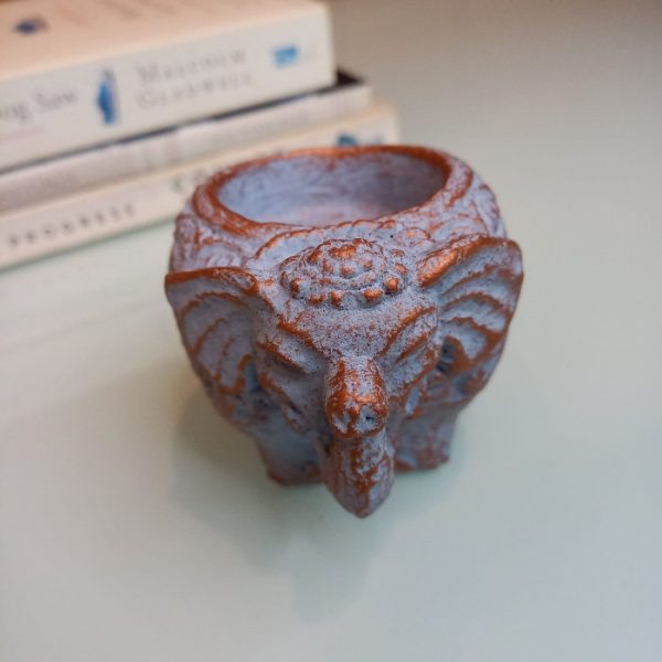 Miniature Ganesha Statue - Tealight Holder & Incense Burner - Image 2