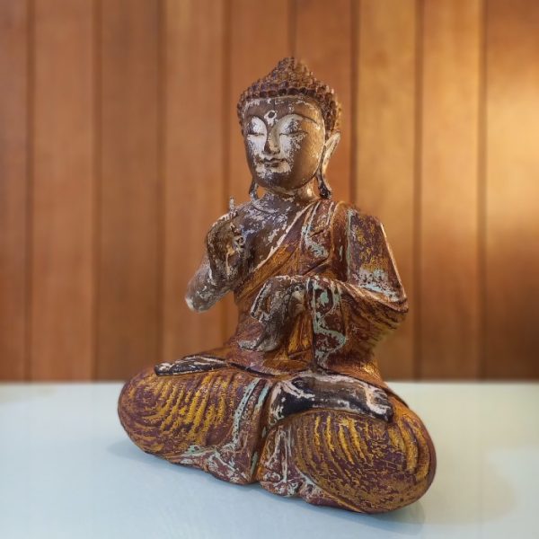 Elegant Fengshui Buddha Statue Gold - Image 4