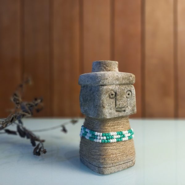 Statue of Paras Stone Carving Ornament – Handmade Bali Desk Decoration - Image 3