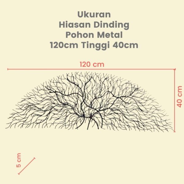 Metal Tree Wall Decoration - Image 2