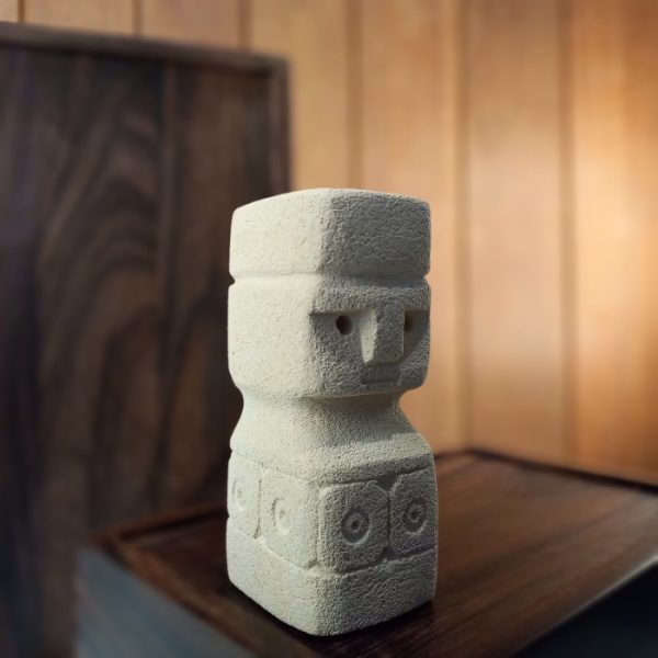 Bohemian Style Decorative Paras Stone Primitive Statue – Handmade Bali Craft - Image 2