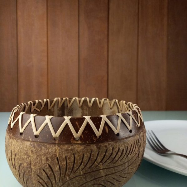 Coconut Shell Bowl for Fruit Salad and Granola - Image 2