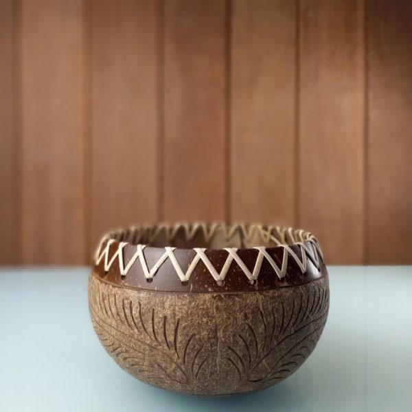 Coconut Shell Bowl for Fruit Salad and Granola - Image 3