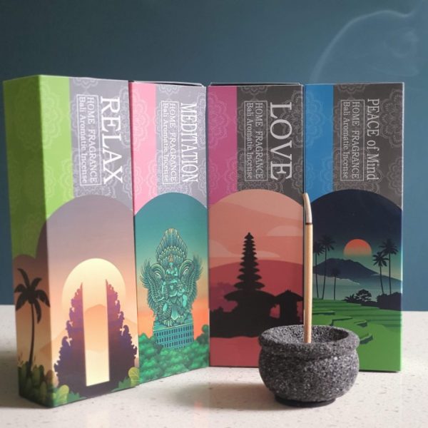 Unique Aromatherapy Incense Holder – Merapi Lava Stone - Image 2