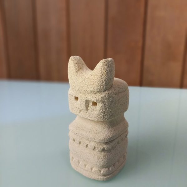 Decorative Primitive Sandstone Statue – Bohemian Style - Image 4