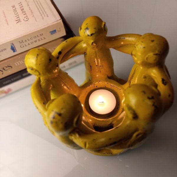 Handmade Terracotta Tea Light Holder Decorative Candle Stand - Image 5