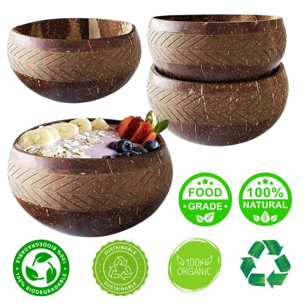 Natural Coconut Bowl for Smoothies, Salads, and Desserts - Image 10