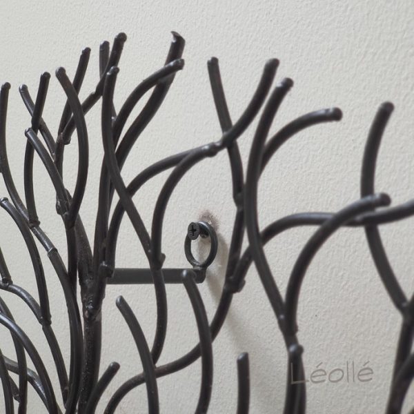 Small Wall Decoration 70cm Round Handcrafted Iron Art - Image 5