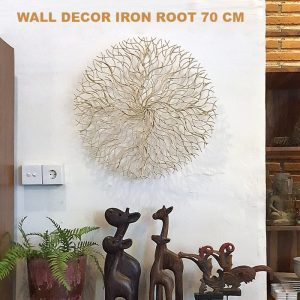 Small Wall Decoration 70cm round iron wall art in gold, dark brown, or broken white finish with secure packaging Let me know if youβd like a bundled description across size variants, or if you want a comparison layout for wall dΓ©cor categories on your store!