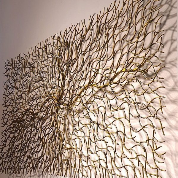 Gold Metal Root Wall Decor Oversized 240cm Handcrafted Iron Sculpture - Image 2
