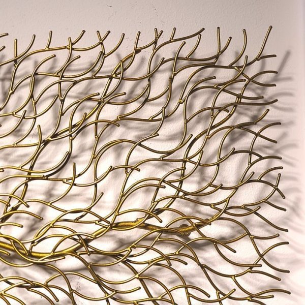 Gold Metal Root Wall Decor Oversized 240cm Handcrafted Iron Sculpture - Image 3